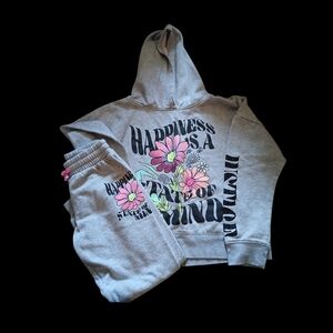 Justice Gray and Pink Kids Matching Set